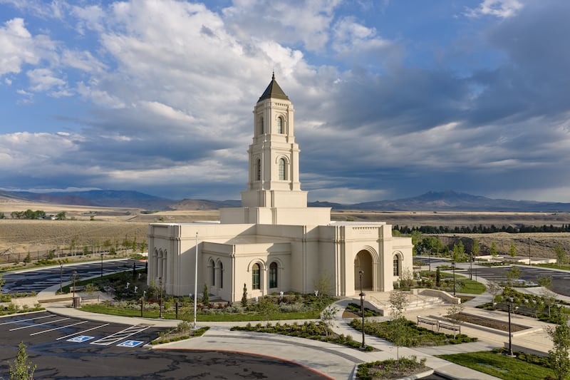 L’extérieur du temple de Cody (Wyoming).