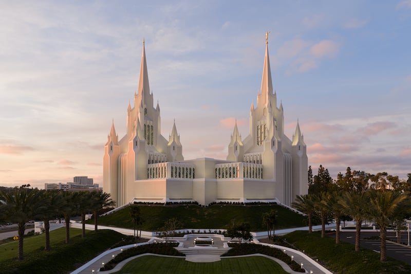 Le temple de San Diego (Californie).