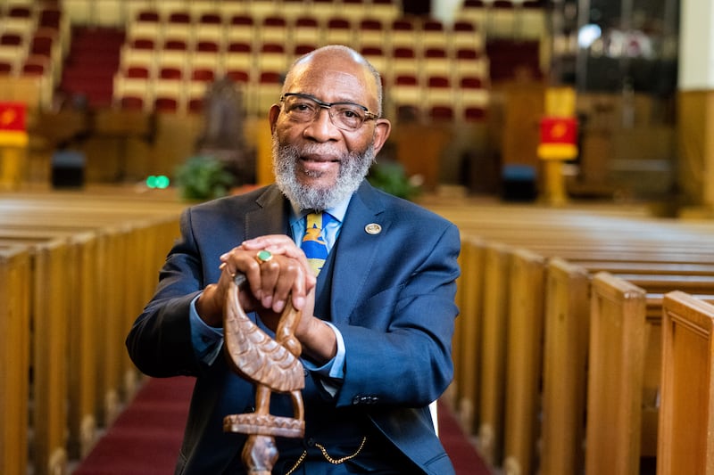 Le révérend Amos C. Brown est interviewé pour un épisode de "Voices for Faith" de la série documentaire "Living Record" 2026 du Church News, disponible sur BYUtv.
