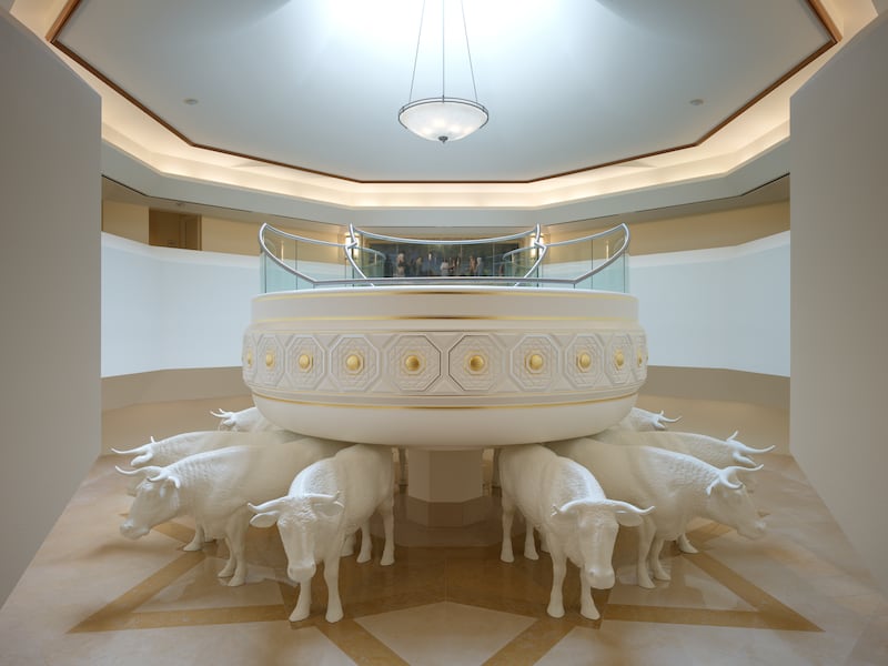 Le baptistère du temple de San Diego, en Californie.