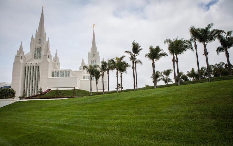 Le temple de San Diego, en Californie.