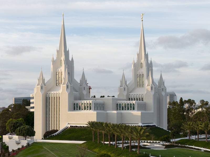 Le temple de San Diego, en Californie.