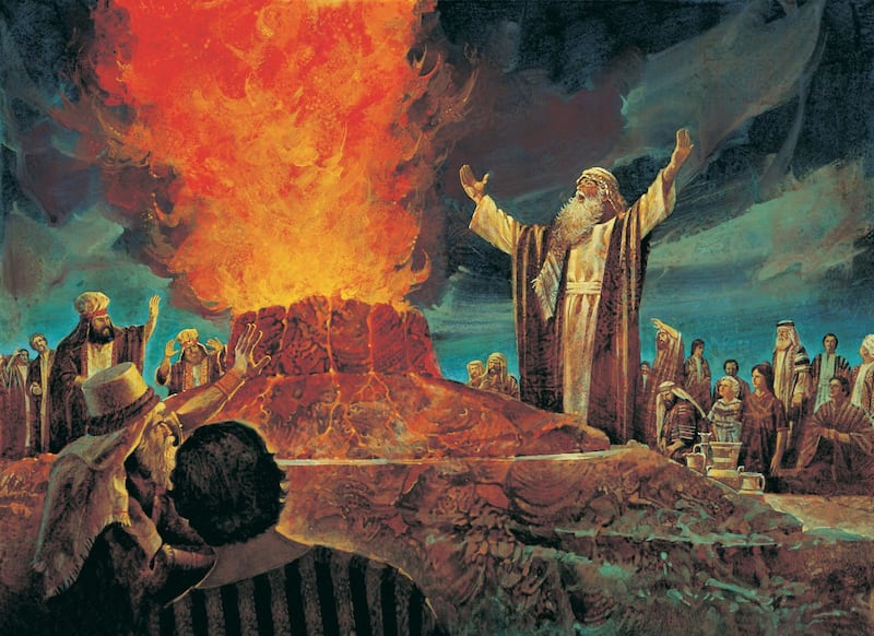 Élie se mesure aux prêtres de Baal est de Jerry Harston.