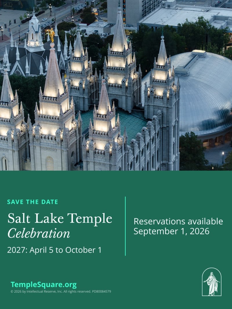 Les réservations pour les visites des portes ouvertes du temple de Salt Lake pendant la célébration de six mois du temple de Salt Lake seront disponibles le 1er septembre 2026 sur TempleSquare.org.