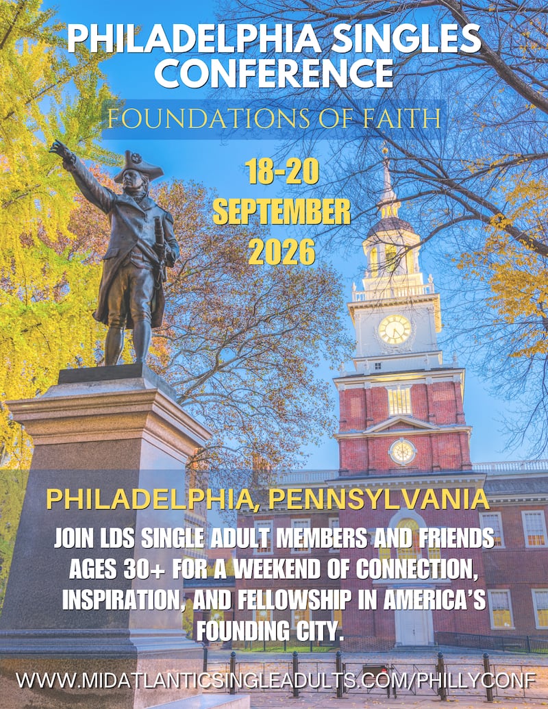 La conférence des adultes seuls de Philadelphie aura lieu du 18 au 20 septembre 2026 à Philadelphie, en Pennsylvanie.