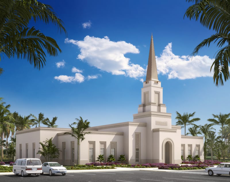 Illustration extérieure du temple d’Eket (Nigeria).