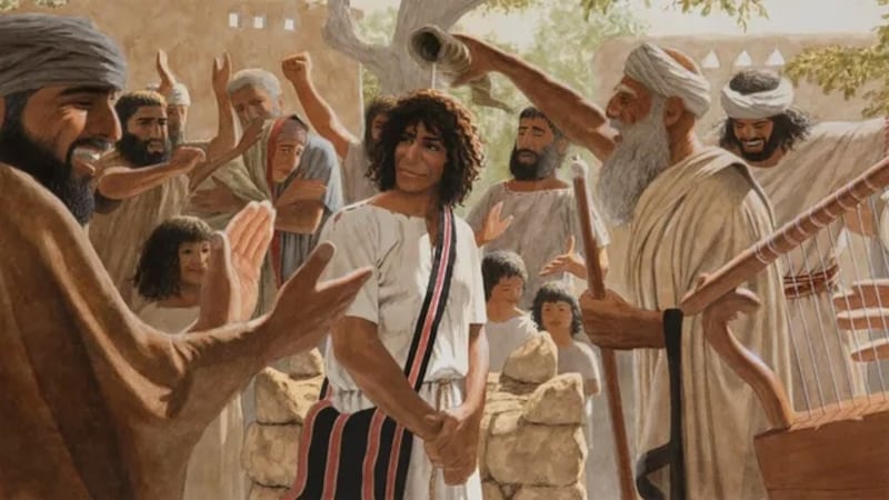 "Le prophète Samuel oint David pour être roi d'Israël à Bethléhem" est de Balage Balogh.