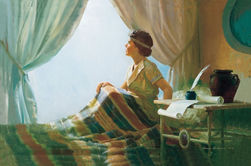 "Le jeune Samuel appelé par le Seigneur (Dieu apparaît dans une vision nocturne au jeune prophète Samuel)", par Harry Anderson.