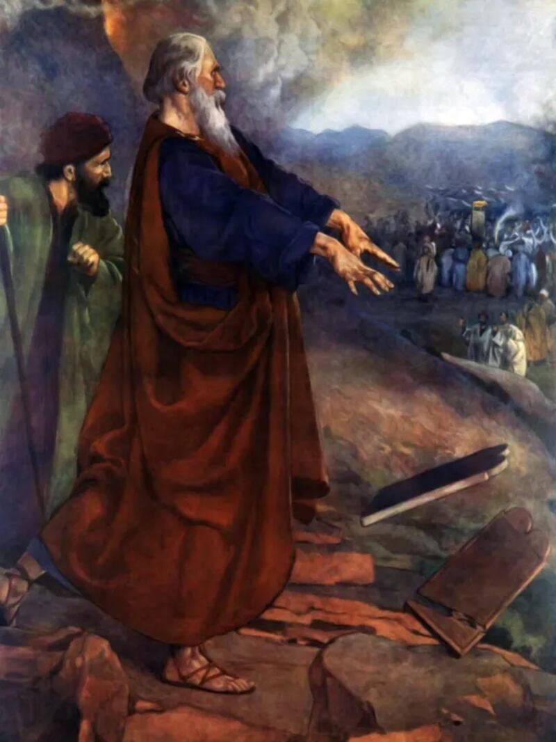 "Worship of the Calf" est de W. C. Simmonds.
