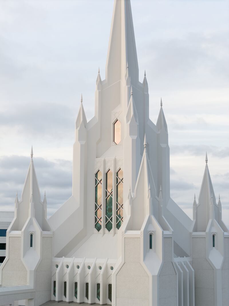 Les flèches du temple de San Diego, en Californie.