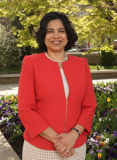 Sœur Reyna I. Aburto, originaire du Nicaragua, a servi comme deuxième conseillère dans la présidence générale de la Société de Secours de 2017 à 2022. Cette photo a été prise à Salt Lake City (Utah), le lundi 3 avril 2017.