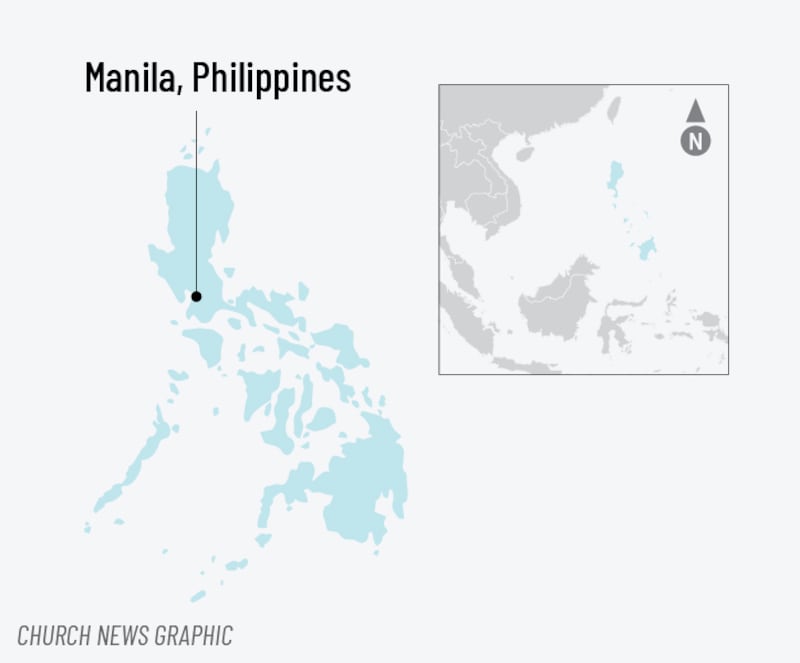 Carte de localisation de Manille, Philippines