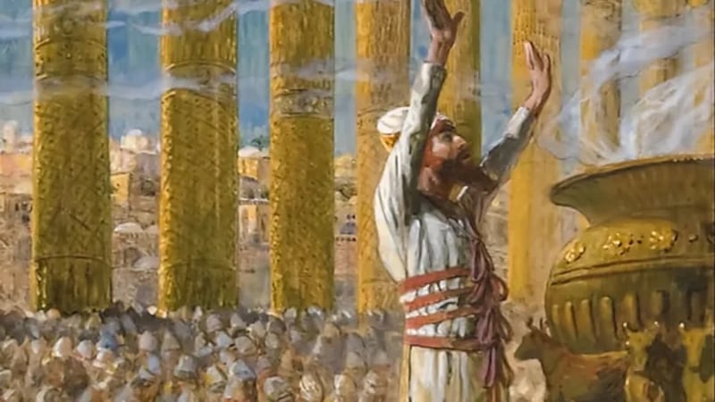 "Salomon consacre le temple à Jérusalem" est de James Tissot et d'autres.