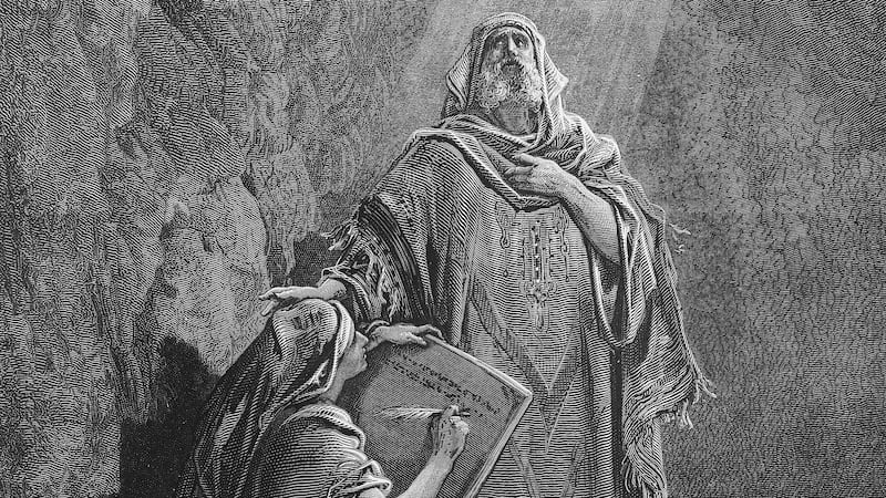 « Baruch écrit les prophéties de Jérémie » est de Gustave Doré.