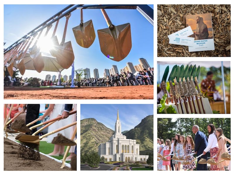 Scènes de cérémonies d'ouverture du chantier de temple en 2024.