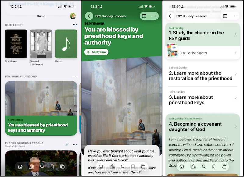Le programme d’études pour les jeunes est maintenant disponible dans l’application Bibliothèque de l’Évangile en prévision des changements de septembre 2026.