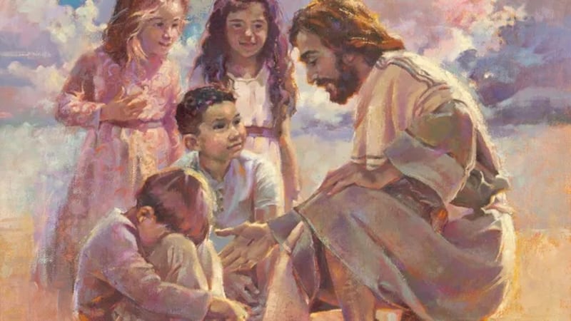 « Jésus avec les enfants » est de Dilleen Marsh.