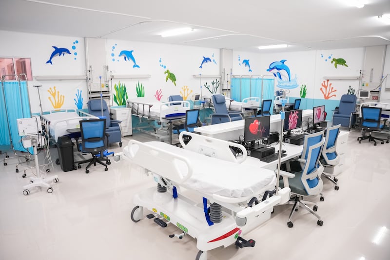 Matériel médical récemment donné par l'Église de Jésus-Christ des Saints des Derniers Jours dans l'unité de soins intensifs pédiatriques de l'hôpital "La Mascota" à Managua, Nicaragua, le 4 juin 2026.